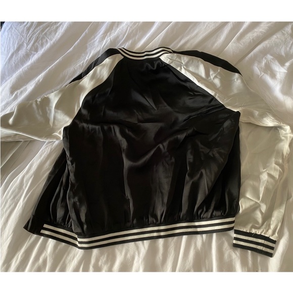 LF thin black and white bomber - Picture 2 of 3